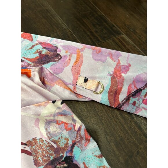 Calvin Klein Womens Floral Button-Up Blouse Watercolor Long Sleeve Sz 2X - Picture 8 of 9